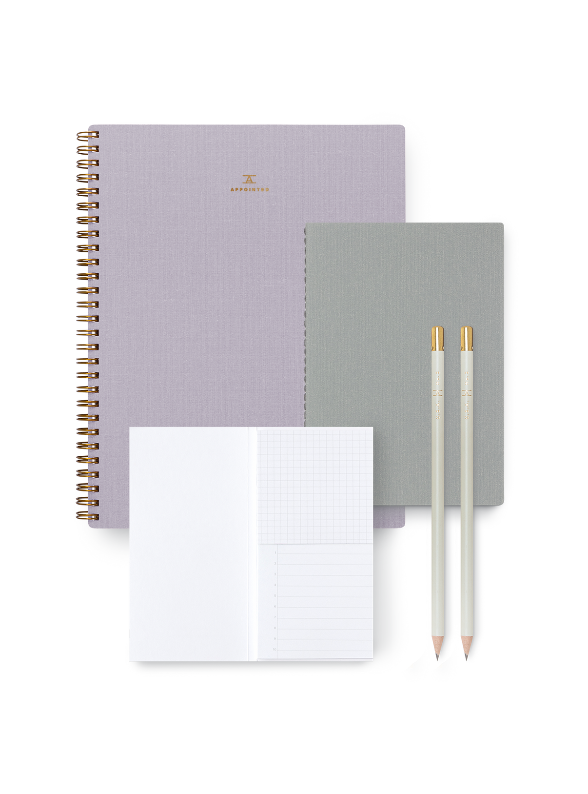 Starter Set including notebook, accessories, and more || Lavender Gray