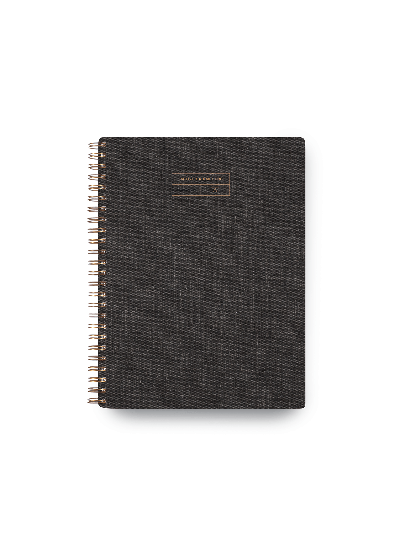 Activity & Habit Log front cover in Charcoal Gray || Charcoal Gray