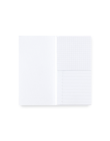 Grid and lined adhesive notes open