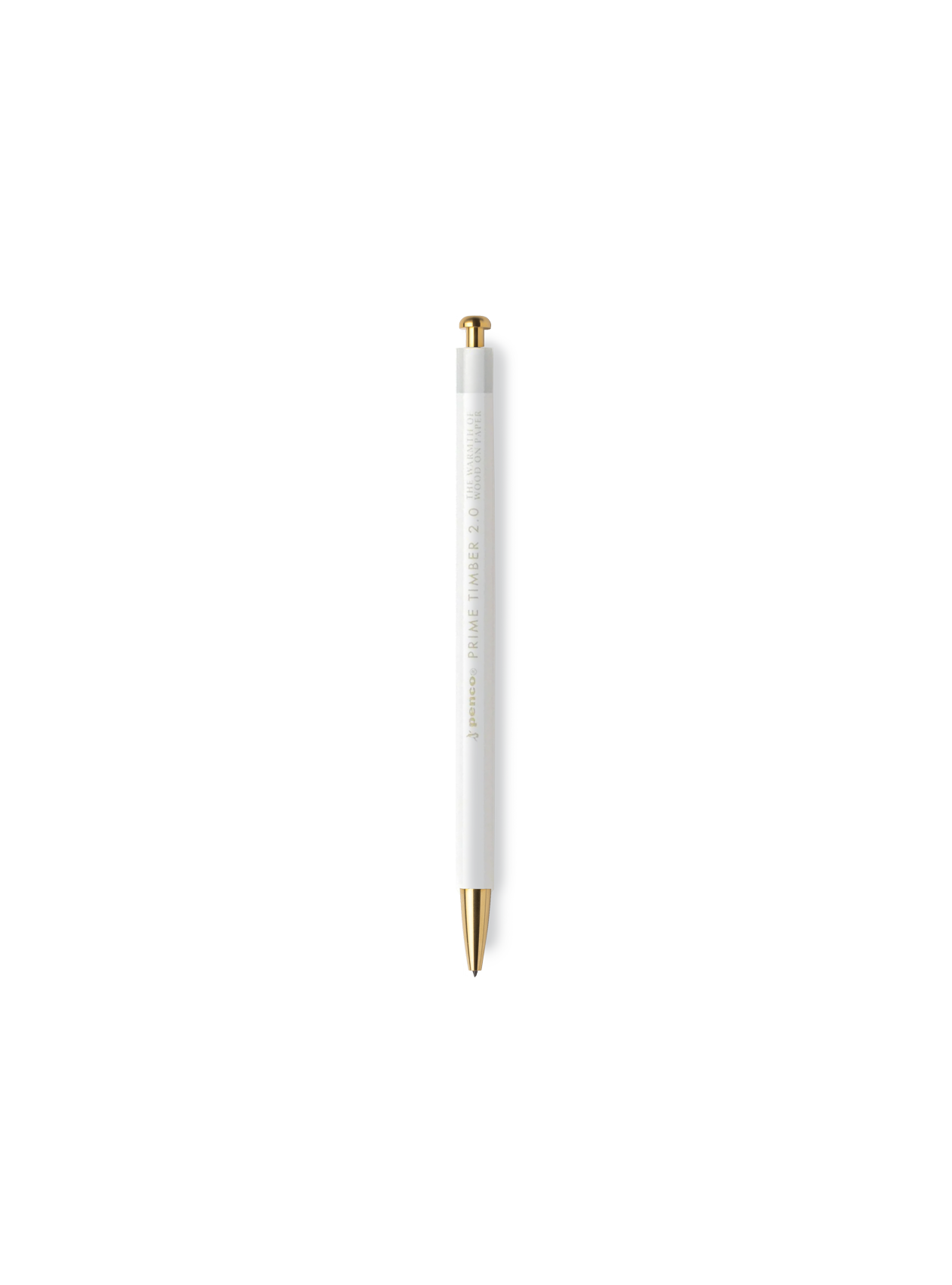 Prime Timber Brass Mechanical Pencil in White || White