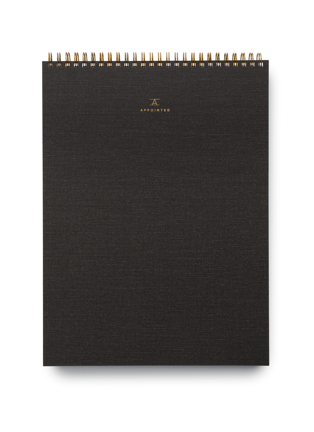 Appointed Artist Pad in Charcoal Gray with brass wire-o binding || Charcoal Gray