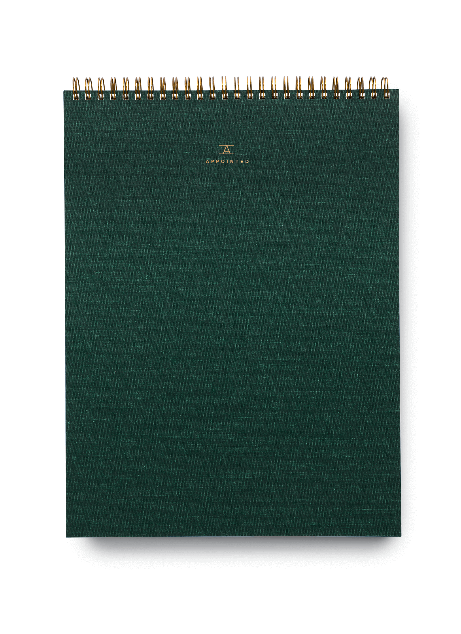 Appointed Artist Pad in Hunter Green with brass wire-o binding || Hunter Green