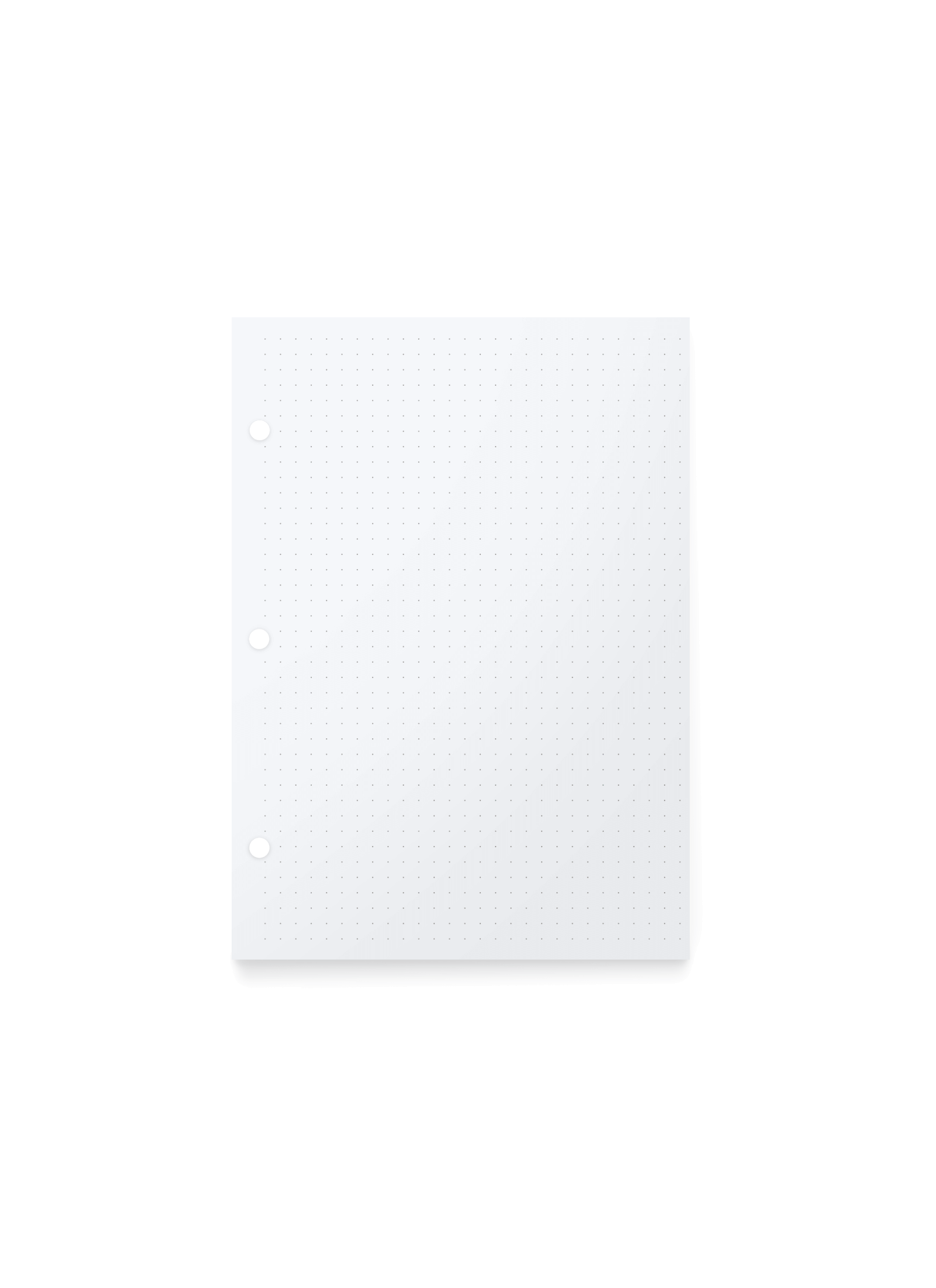 Compact Binder Inserts - 50 Sheets - Dot Grid & Lined - Appointed Dot Grid Compact Binder Inserts - 50 Sheets - Dot Grid & Lined - Appointed Dot Grid