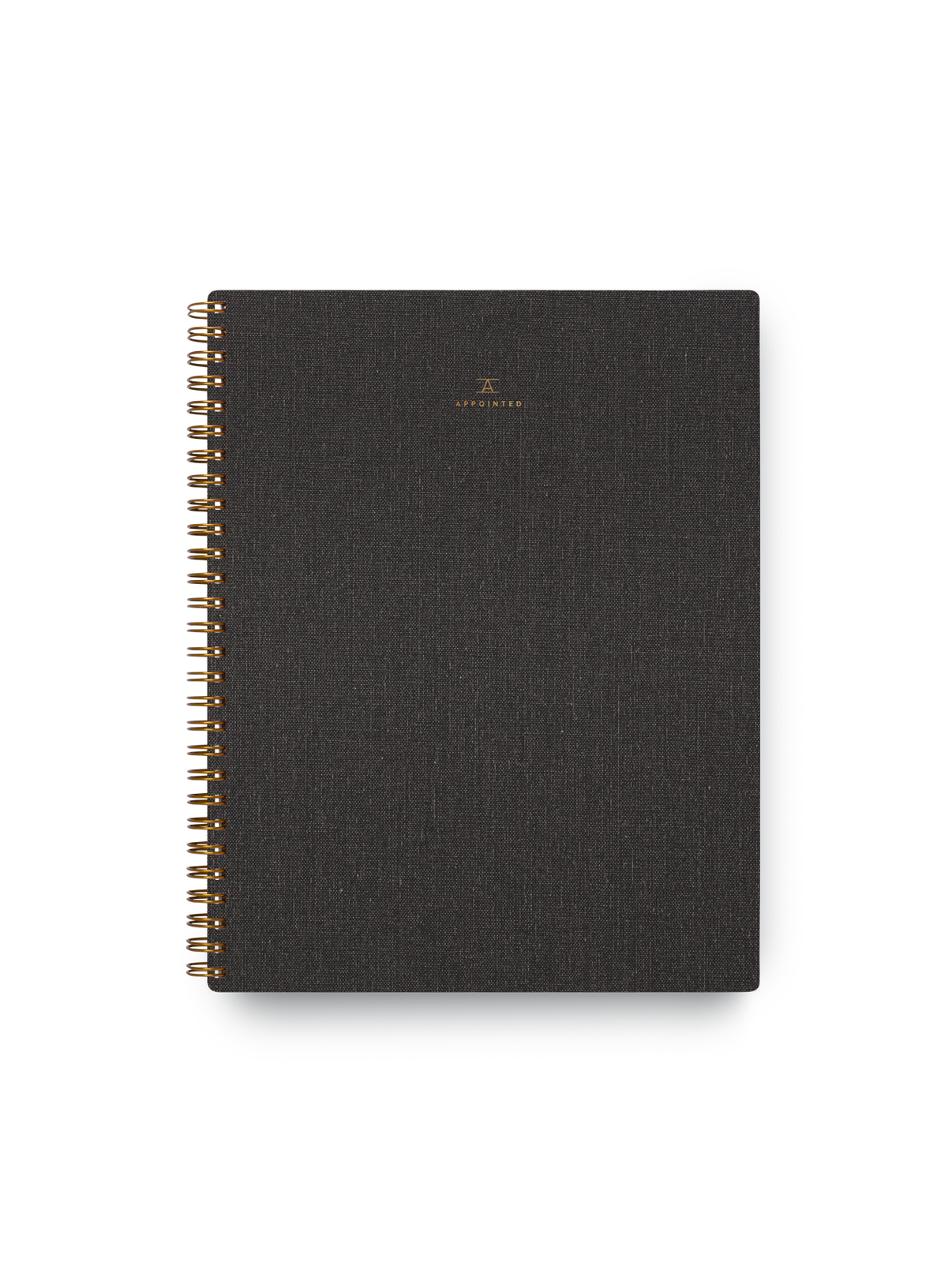 The Notebook with bookcloth covers and brass wire-o binding || Charcoal Gray