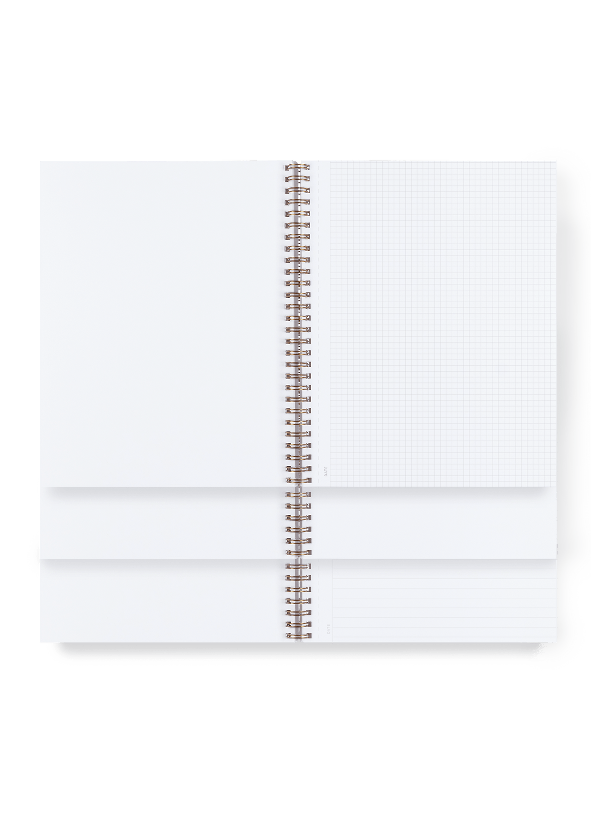 Appointed Notebook interior stacked - grid, blank and lined interiors