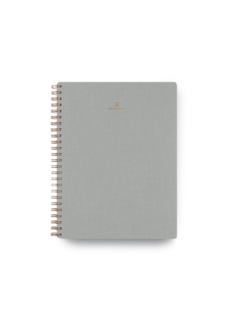 The Workbook - Lined, Grid, Blank - American Made - Appointed Dove Gray / Grid / None