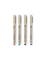Micron Pens in Red, Green, Black and Blue