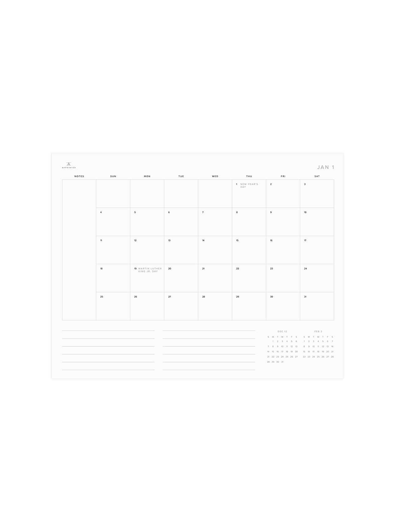 Month Planning (January - June 2026)