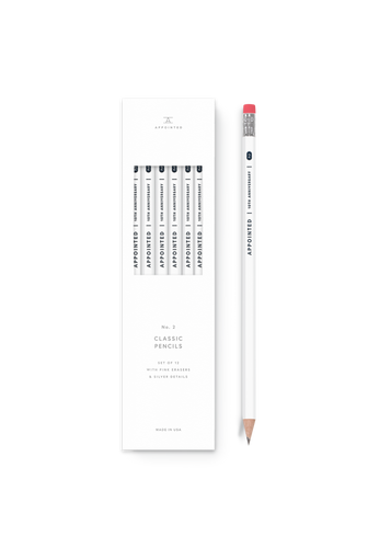 Appointed No. 2 Pencil Set || White