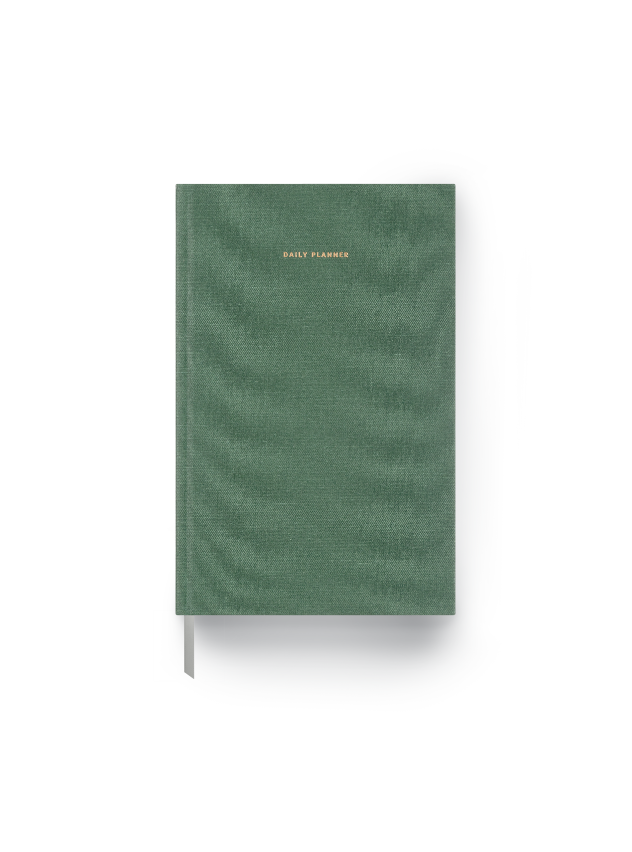 The Appointed 2025 Daily Planner in Fern Green with casebound hardcover and gold foil details || Fern Green