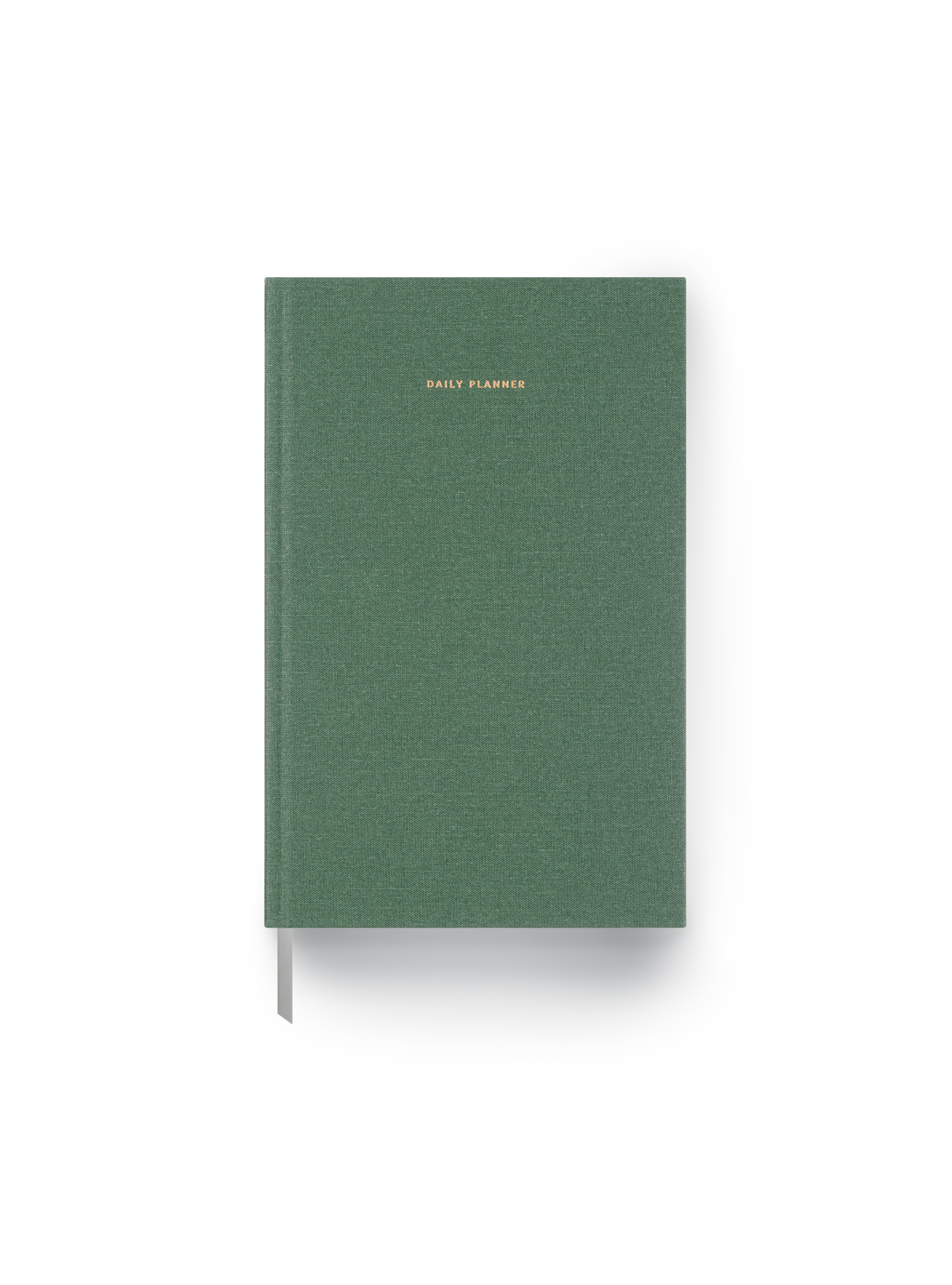 The Appointed 2025 Daily Planner in Fern Green with casebound hardcover and gold foil details || Fern Green