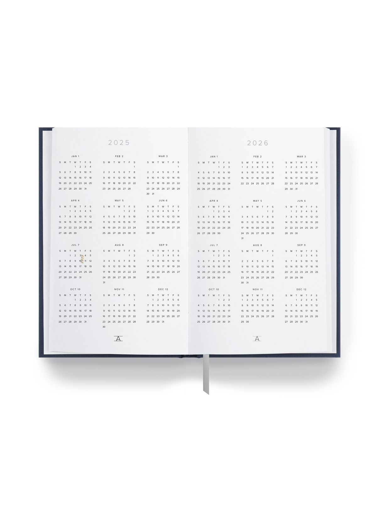 2025 Daily Planner Interior year view