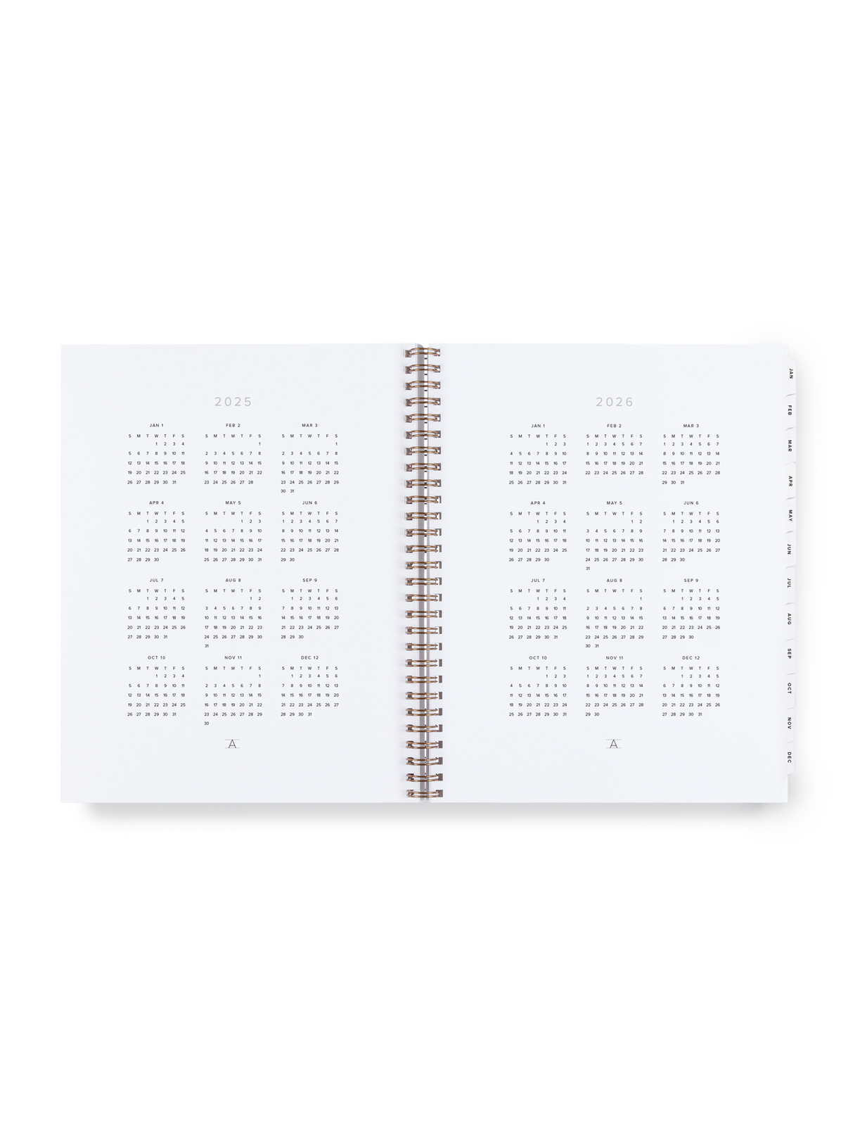 The Appointed 2025 Year Task Planner year view