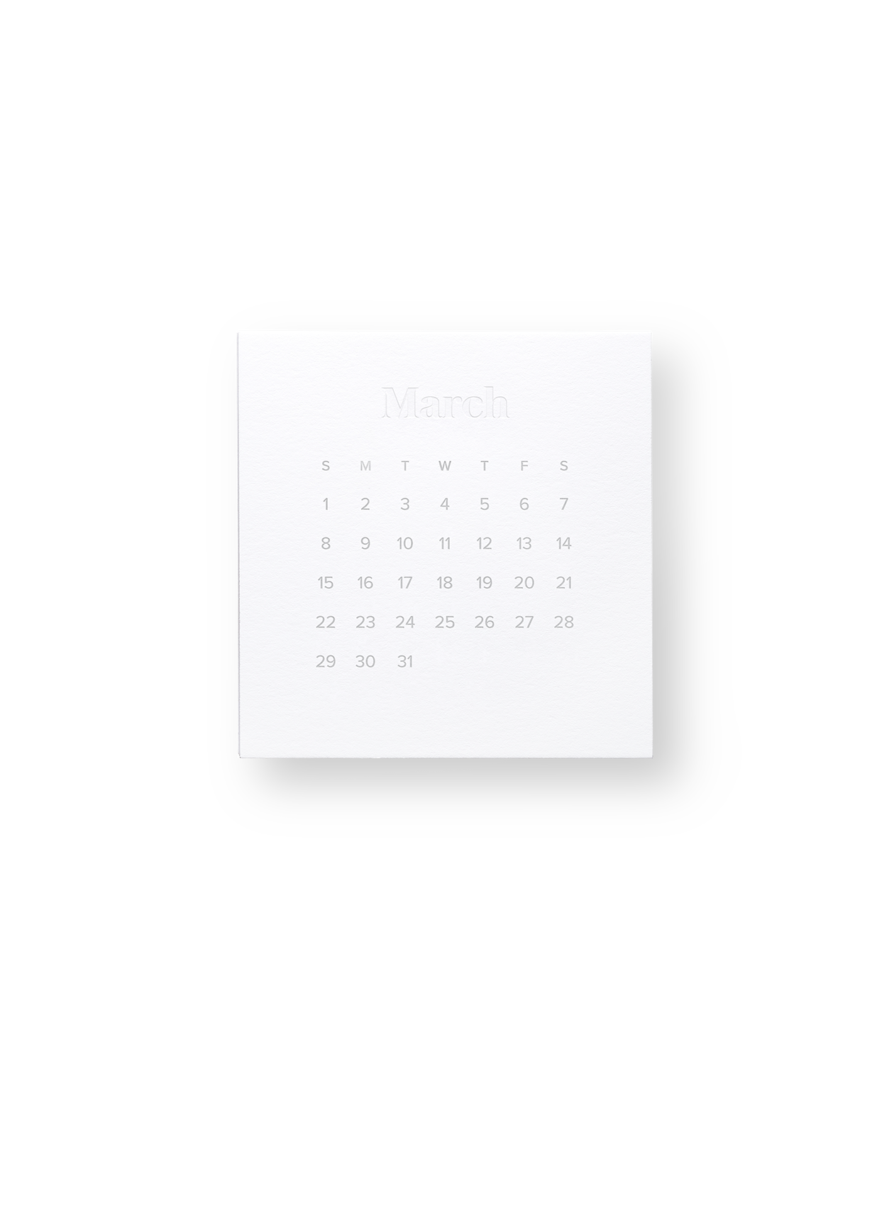 2026 Acrylic Desk Calendar cards