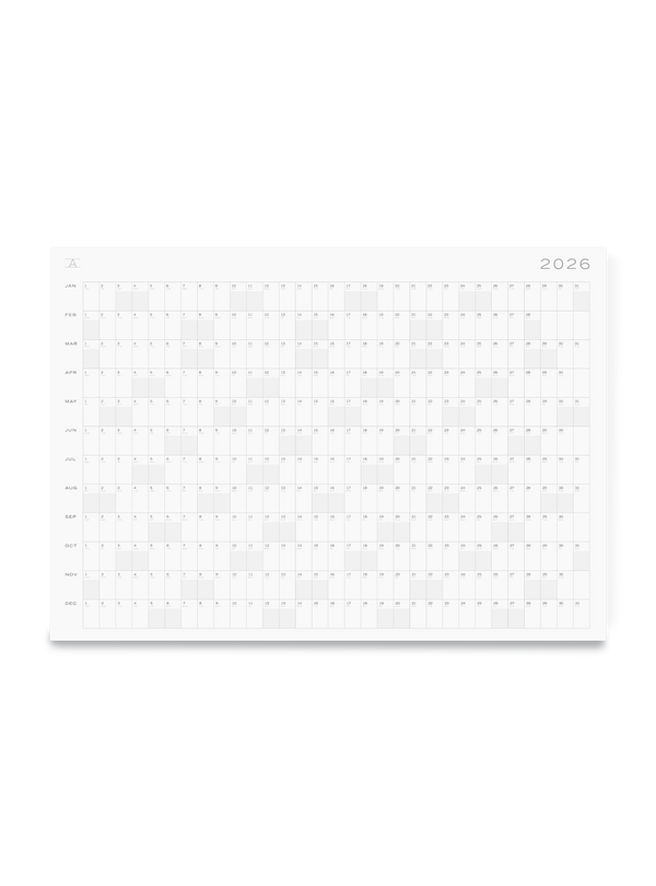 2026 Annual Planning Calendar