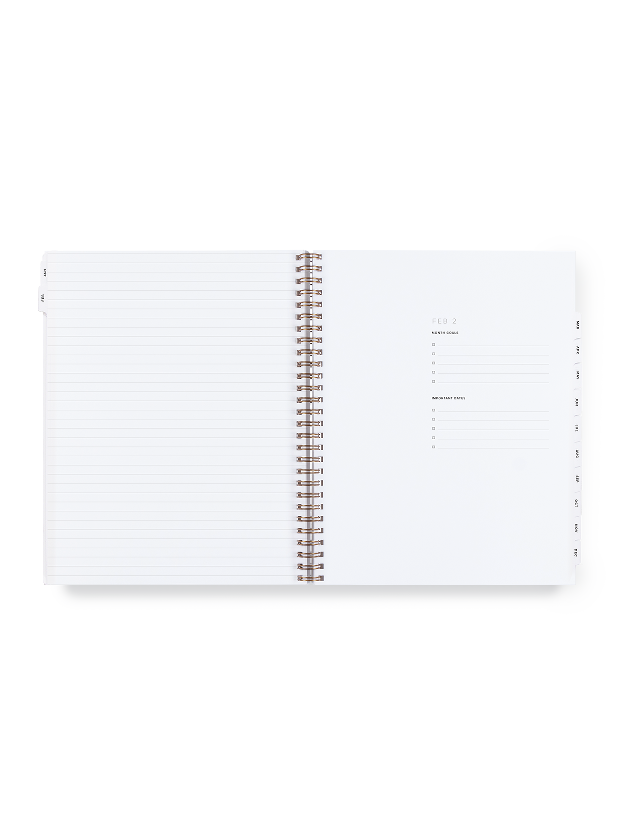 2026 Year Task Planner month goals