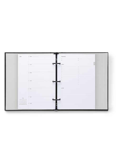 Compact Binder Planner interior week spread view