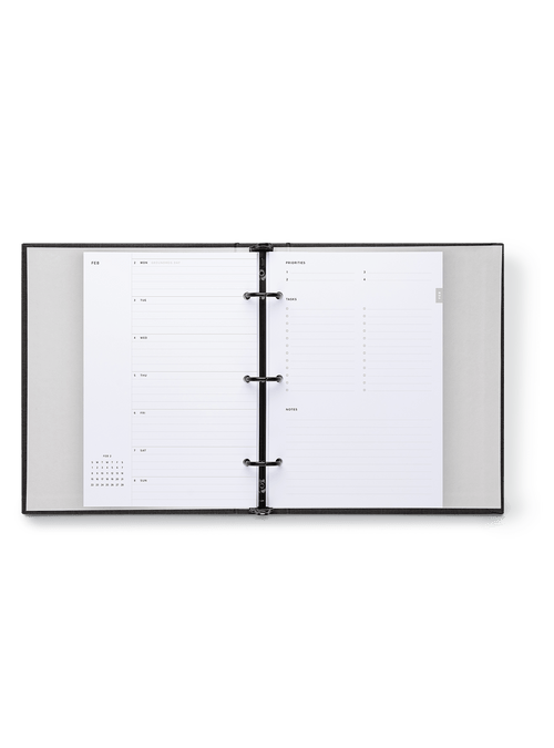 Compact Binder Planner interior week spread view