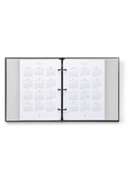 Compact Binder Planner interior year spread view