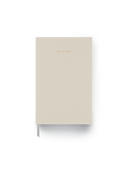 The Appointed 2026 Daily Planner in Natural Linen with casebound hardcover and gold foil details || Natural Linen