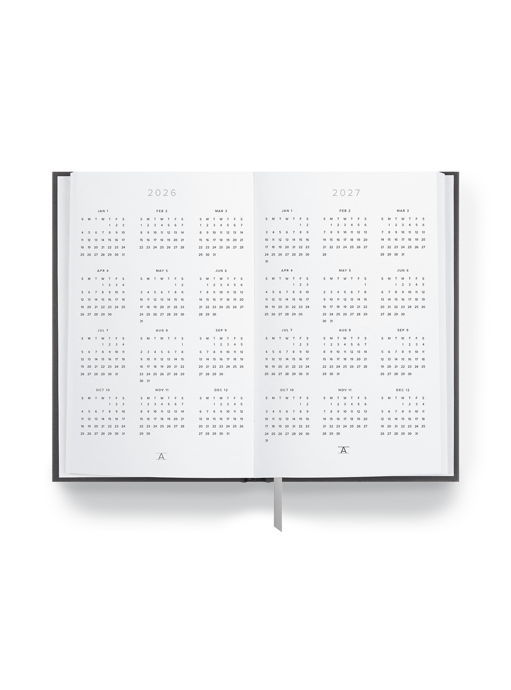 2026 Daily Planner Interior year view