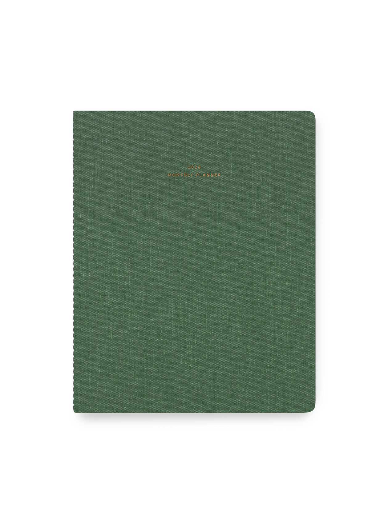 2026 Monthly Planner in Fern Green cover view || Fern Green