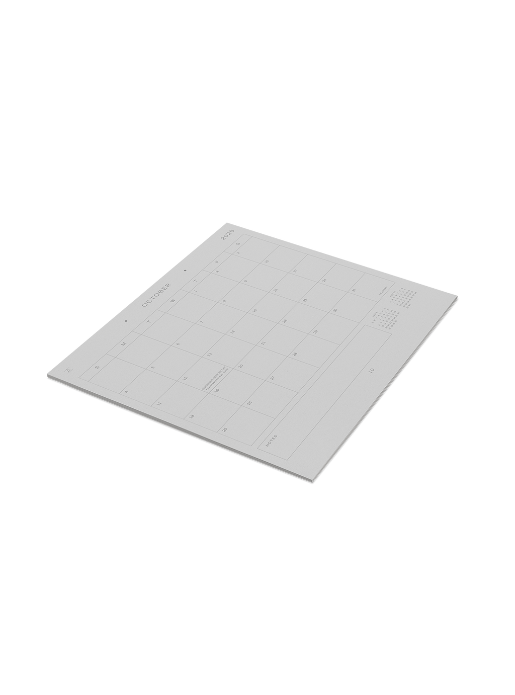 2026 Studio Calendar—side angle.