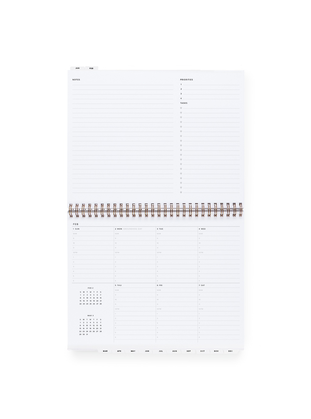 Appointed 2026 Weekly Task Planner Week View