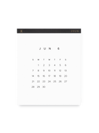 2026 Wall Calendar in Charcoal Gray front || Charcoal Gray