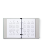 Compact Binder Planner interior year overview spread view