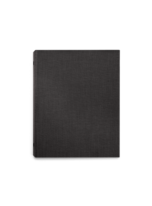 Compact Binder Planner in Charcoal Gray cover view || Charcoal Gray