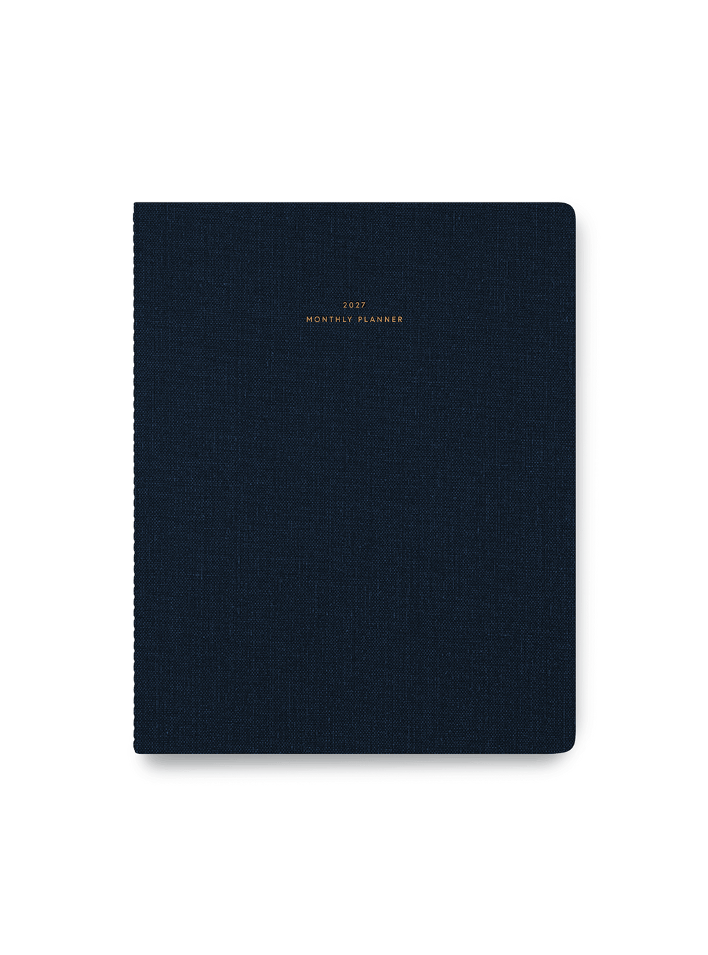 2027 Monthly Planner in Oxford Blue cover view || Oxford Blue