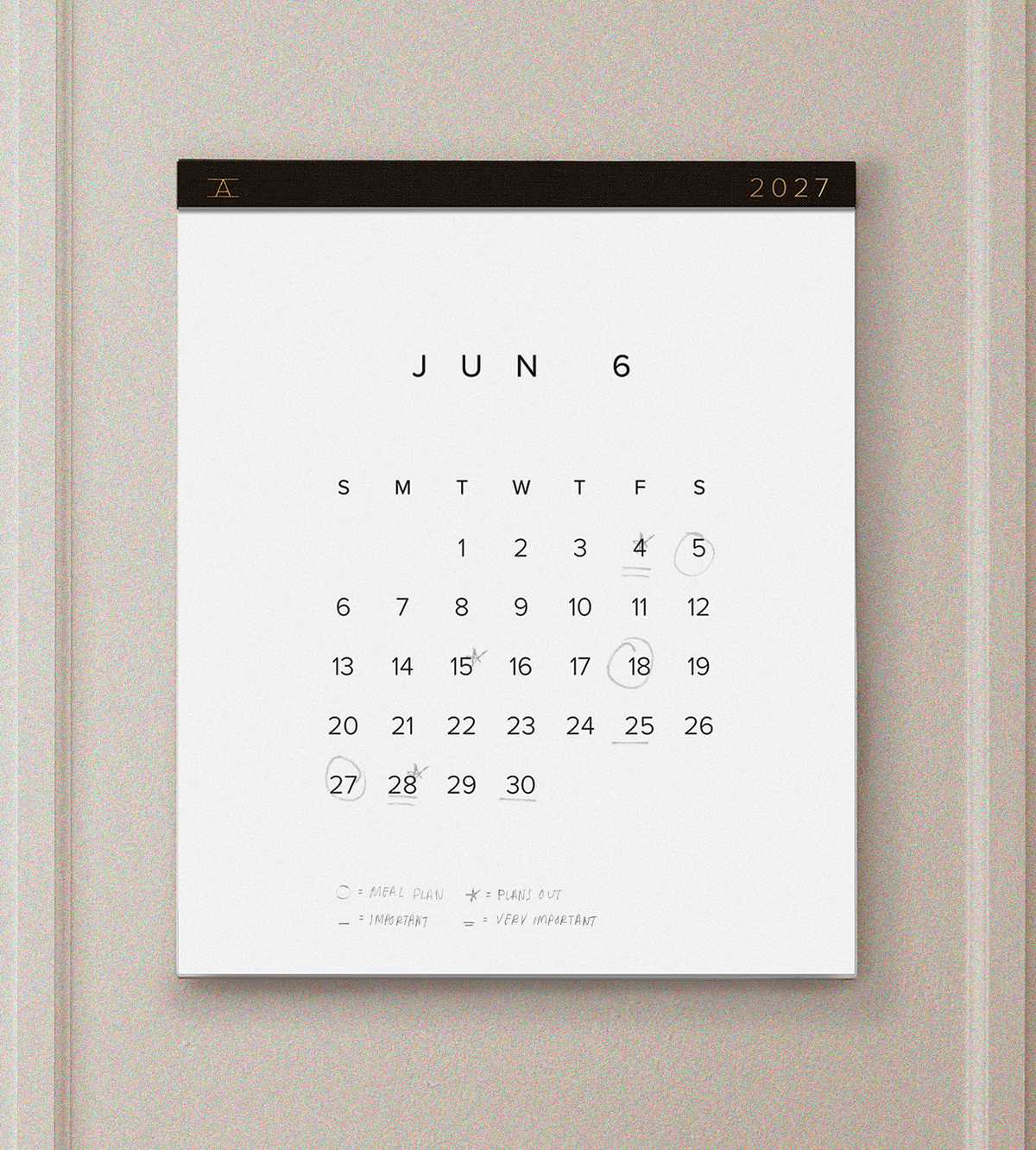 2027 Wall Calendar