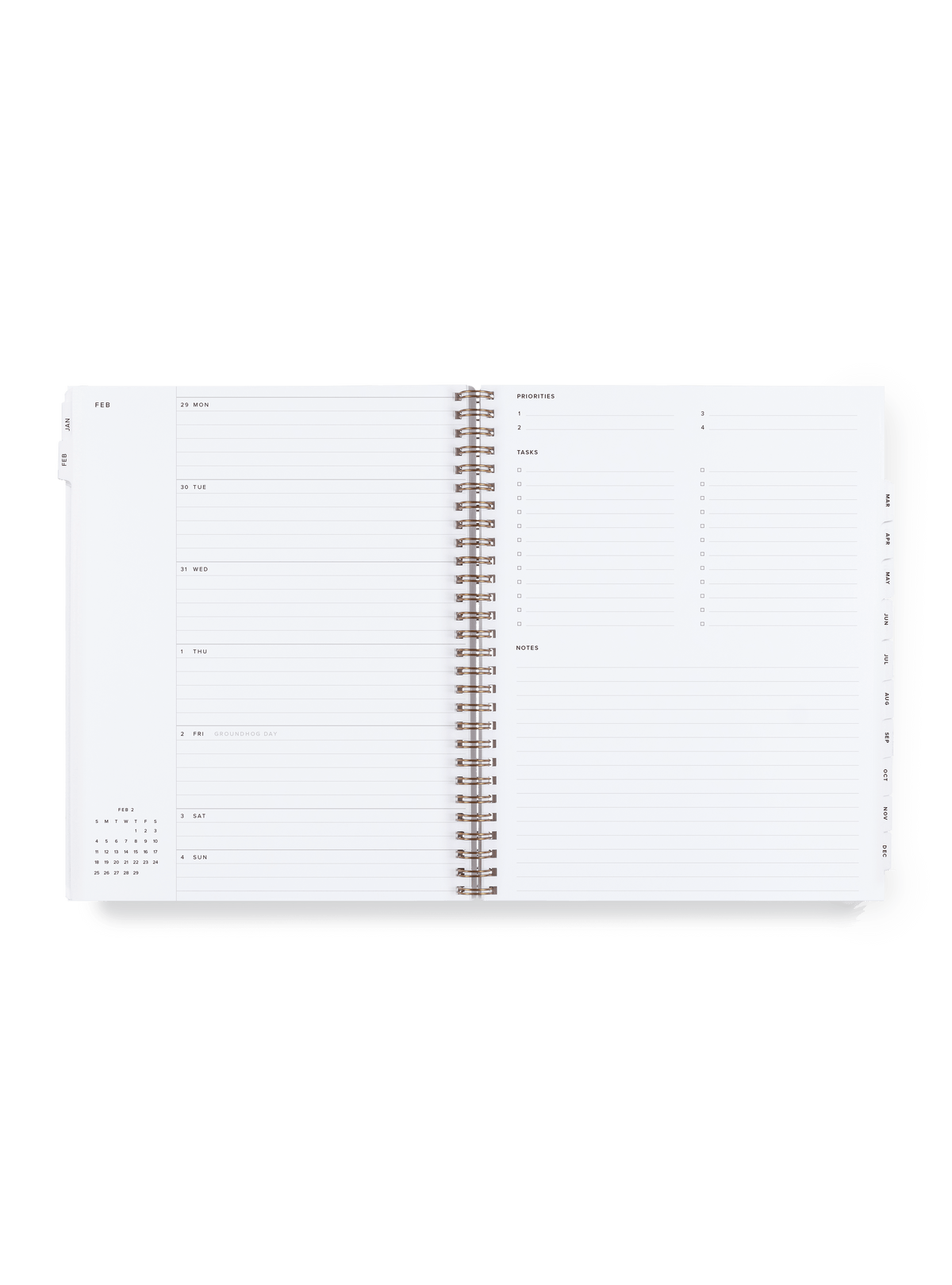 2027 Year Task Planner week view