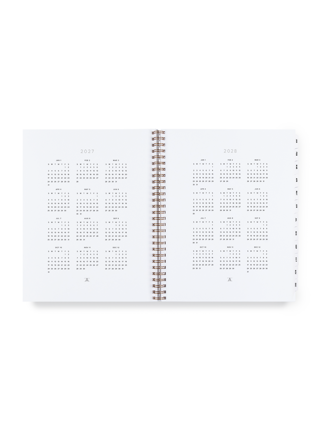 2027 Year Task Planner year overview