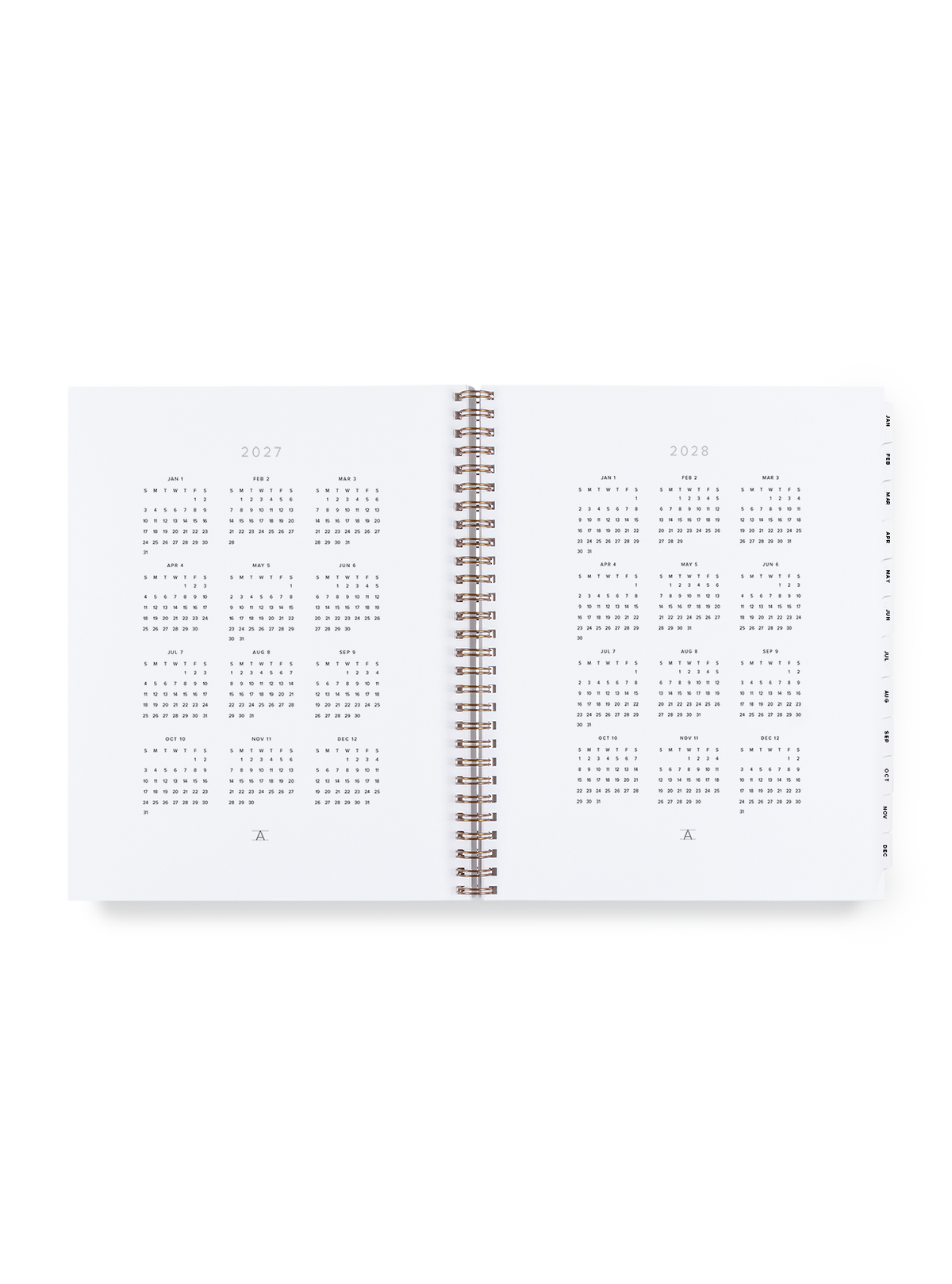 2027 Year Task Planner year overview