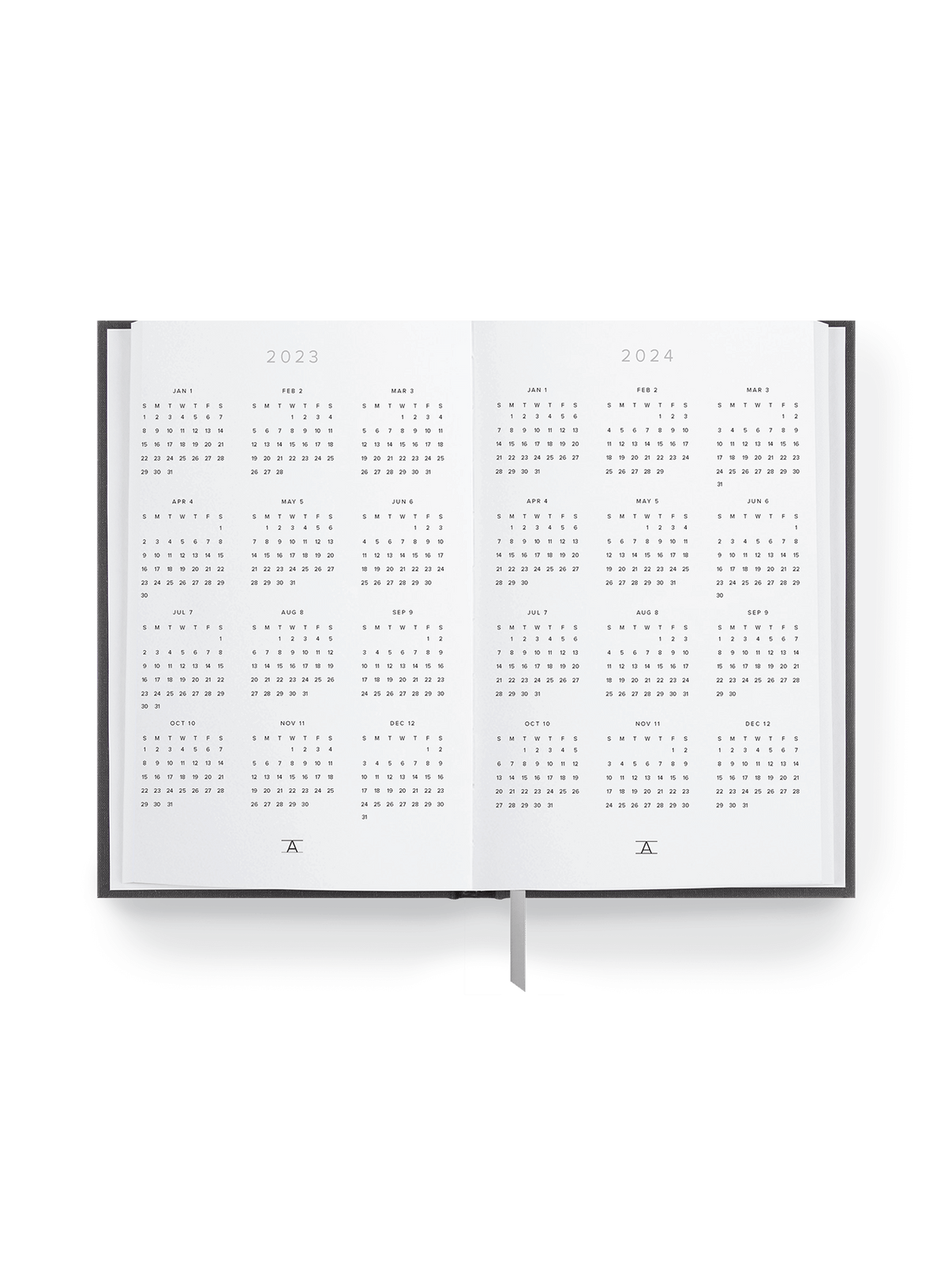2 Year Planner Calendar Refill - Pocket Sized Calendar Insert - Ideal