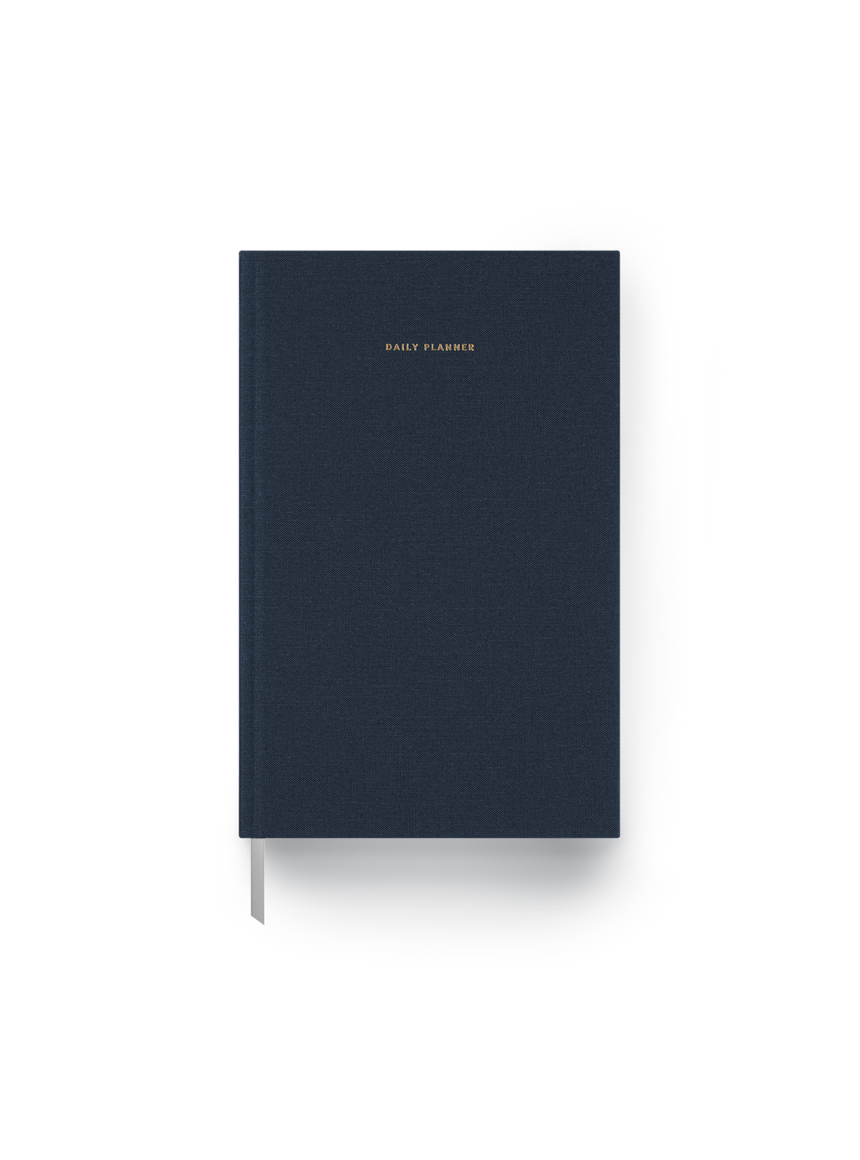 The Appointed 2025 Daily Planner in Oxford Blue with casebound hardcover and gold foil details || Oxford Blue