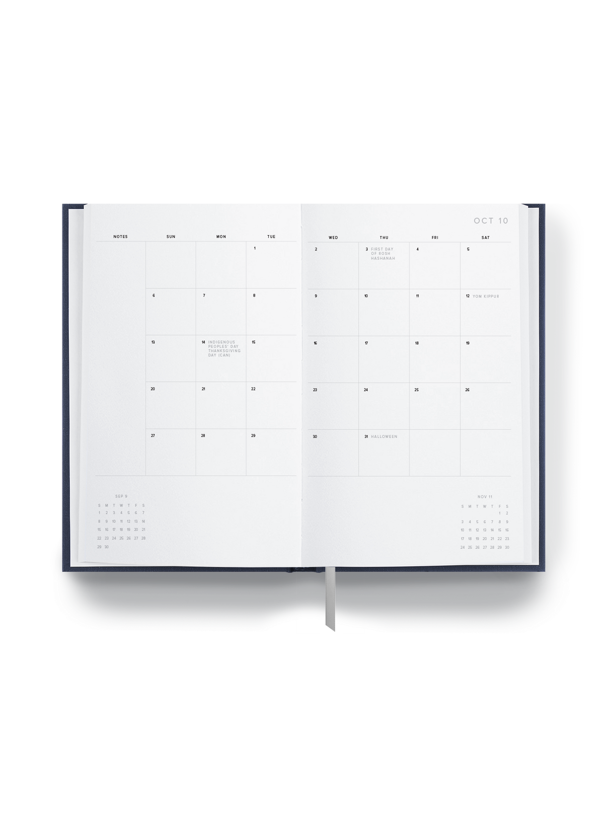 2025 Daily Planner Interior monthly overview