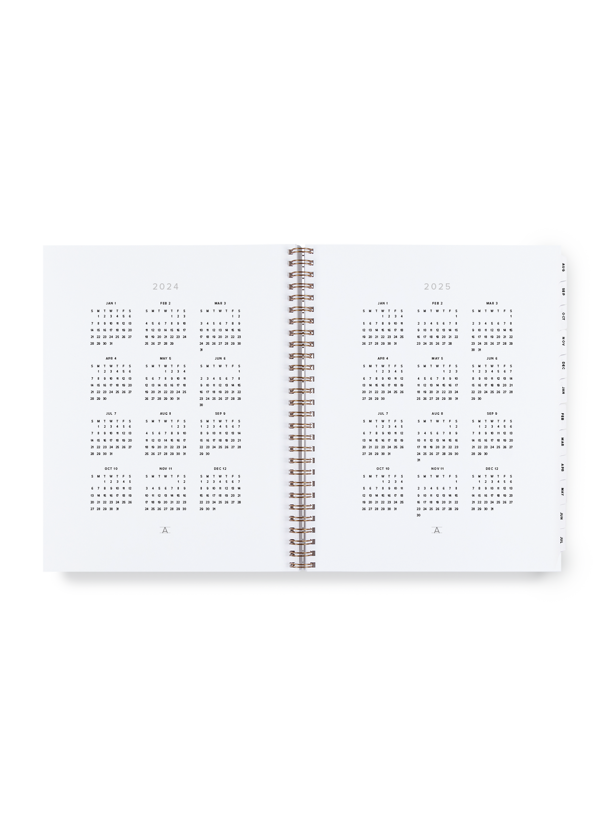 Year Task Planner interior year overview