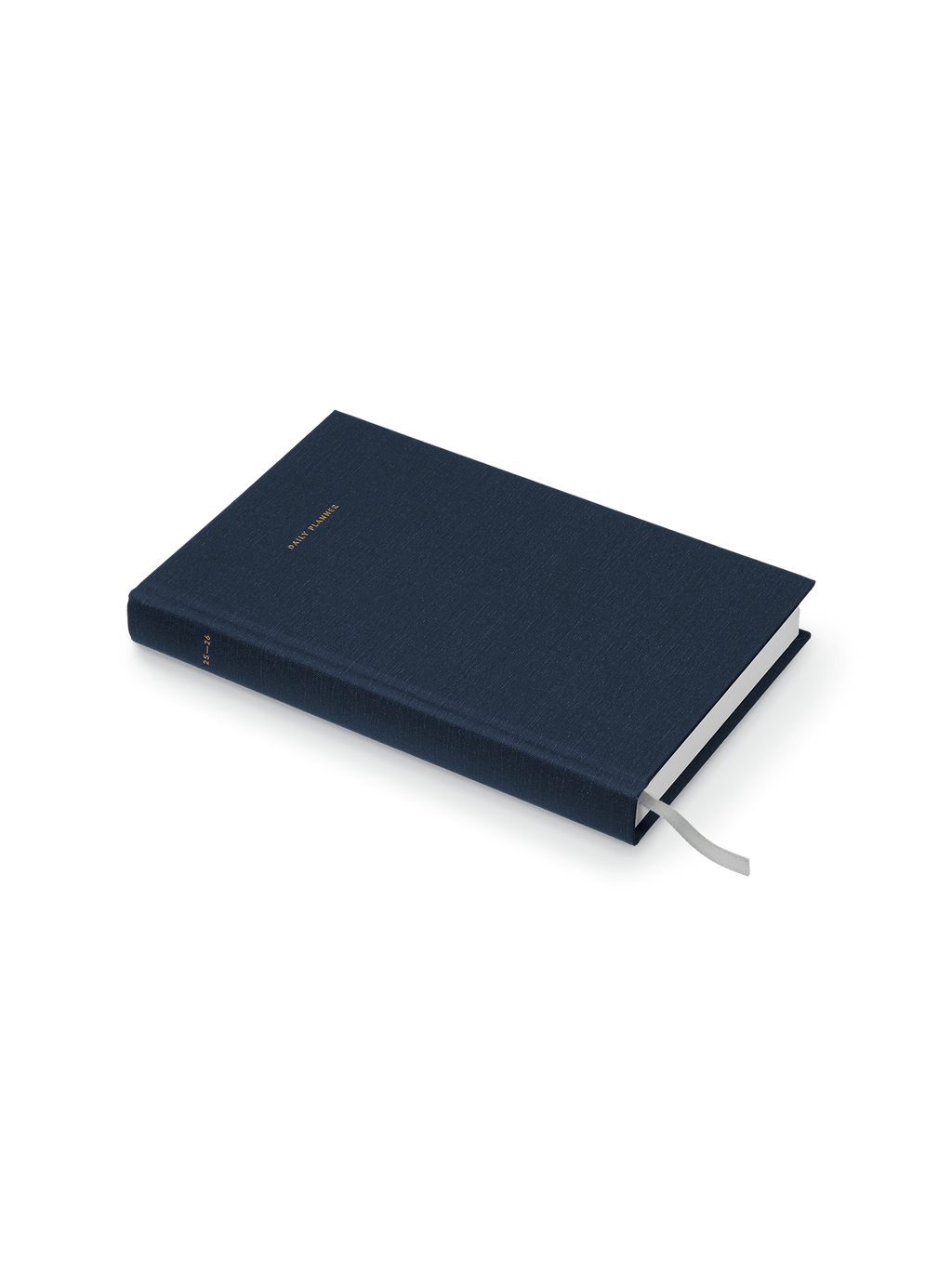 The Appointed 2025 Daily Planner in Oxford Blue angled view || Oxford Blue