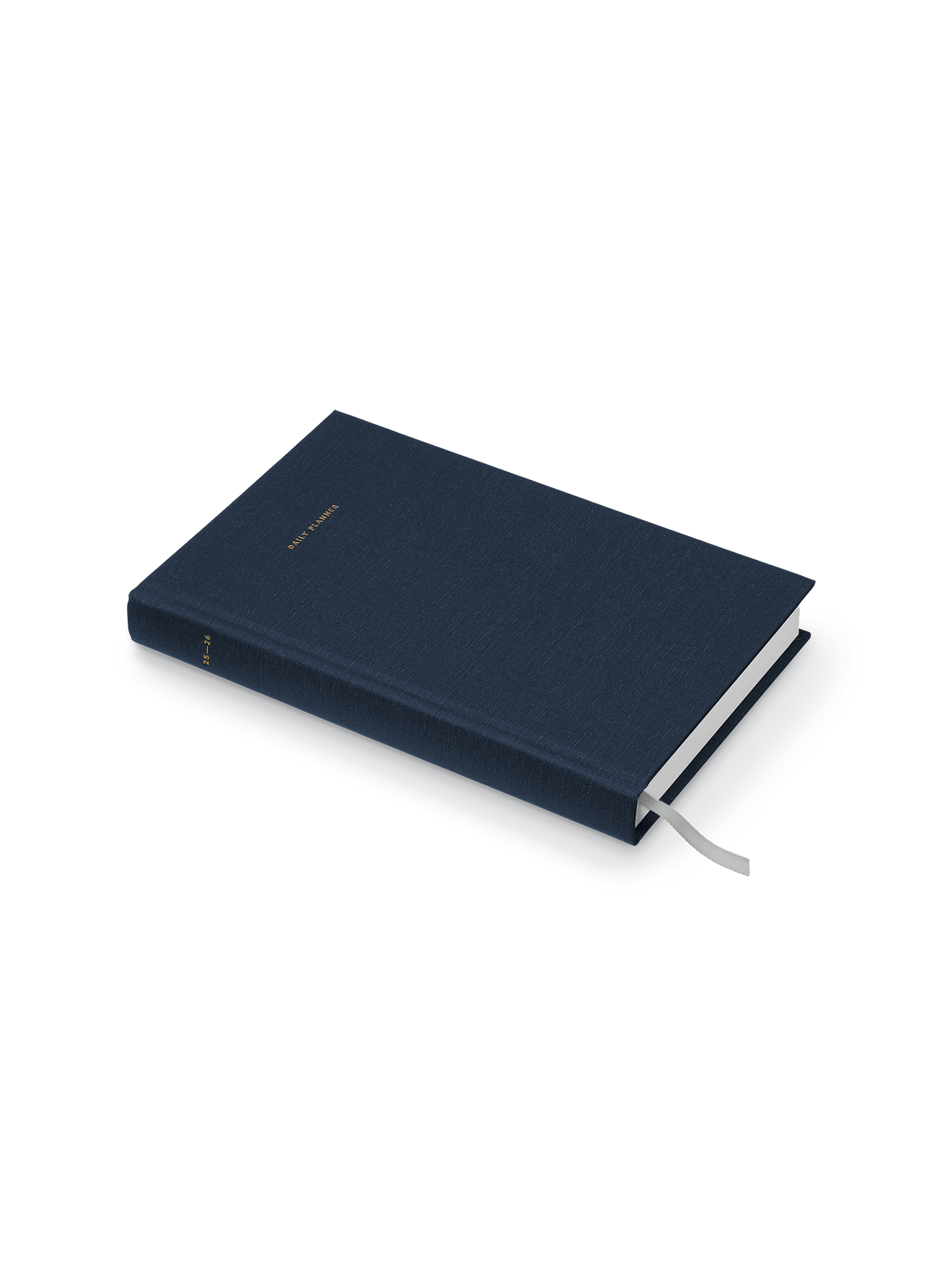 The Appointed 2025 Daily Planner in Oxford Blue angled view || Oxford Blue