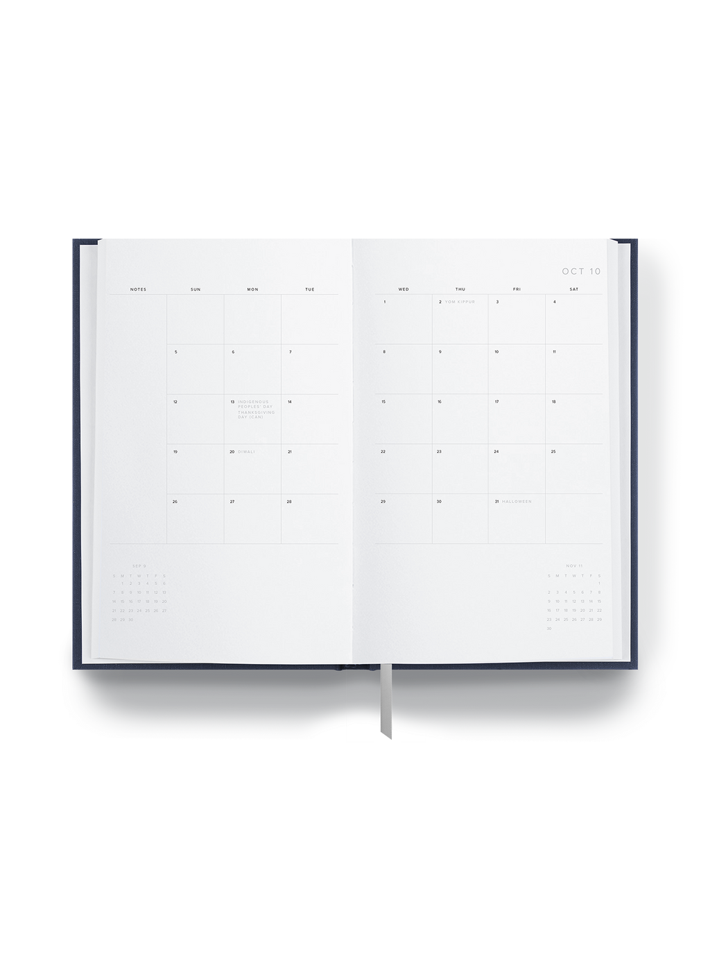 25-26 Daily Planner Interior monthly overview