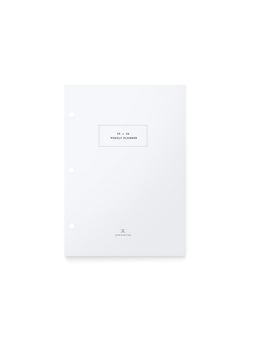 25-26 Compact Binder Planner Insert