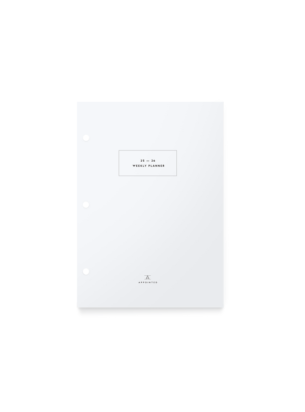 25-26 Compact Binder Planner Insert