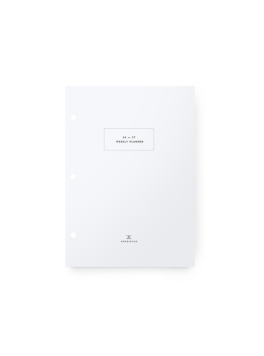 26-27 Compact Binder Planner in Insert Only first page view