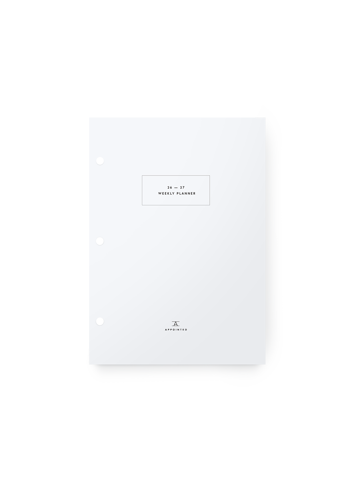 26-27 Compact Binder Planner in Insert Only first page view