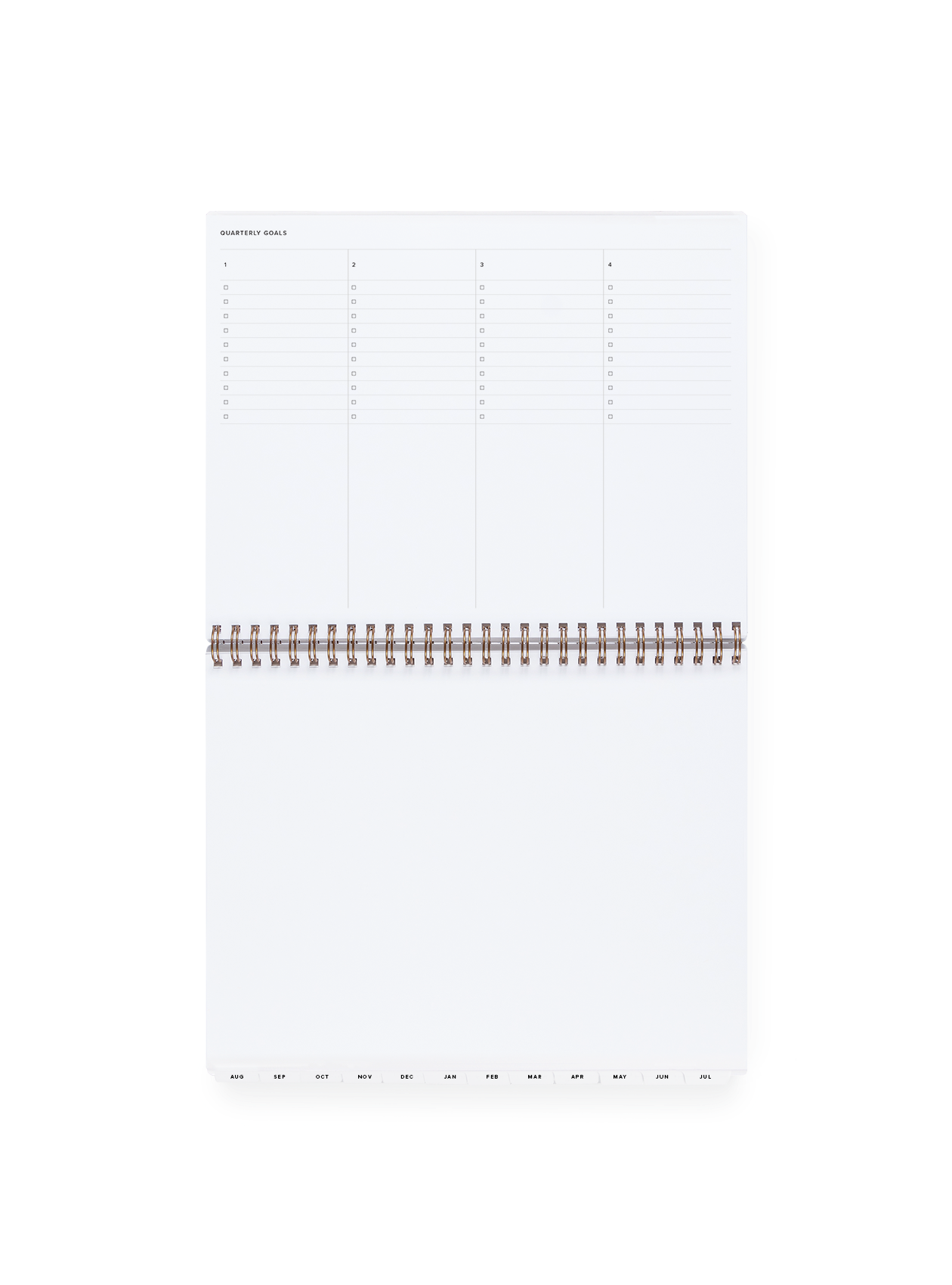 Appointed 26-27 Weekly Task Planner Quarterly Goals View