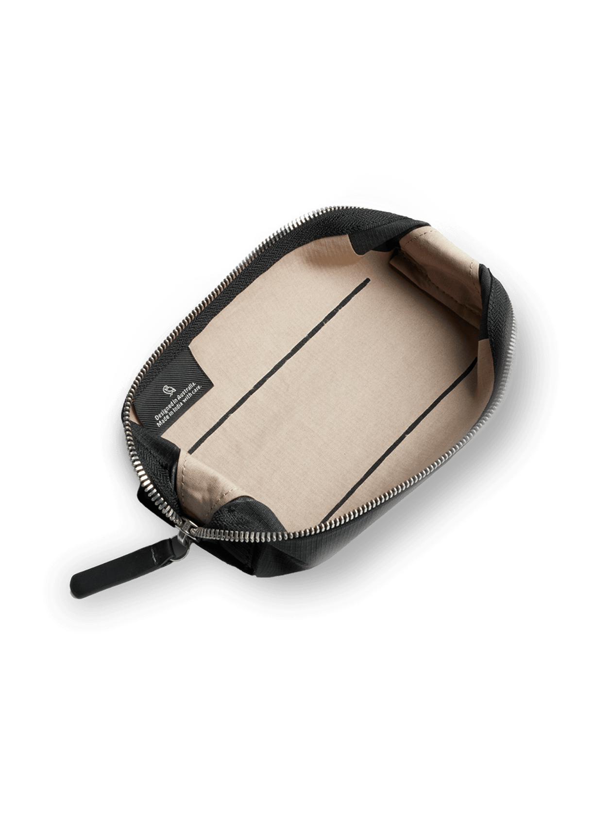 Bellroy Pencil Case product image laying flat and open