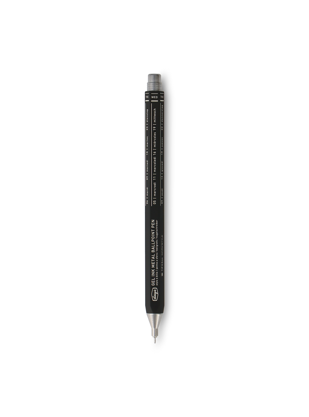 Mark'style metal ballpoint pen front || Black